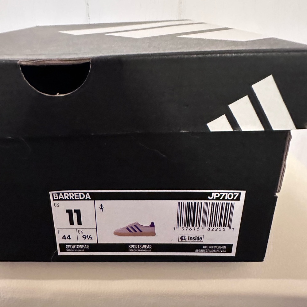 adidas Pink and Blue Suede Low-Top Sneakers - Picture 5 of 5